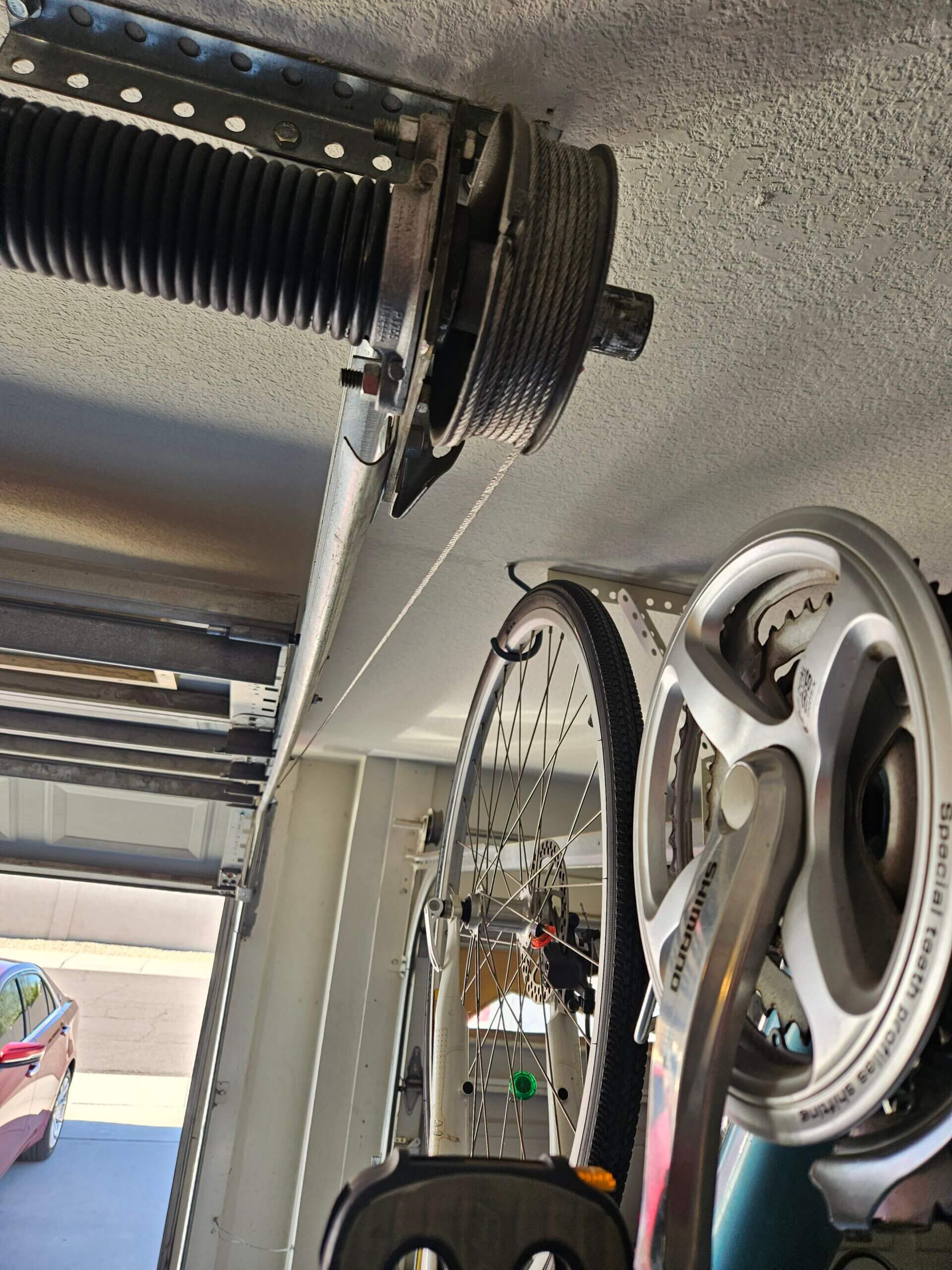 Garage door cable repair and roller service in Glendale AZ