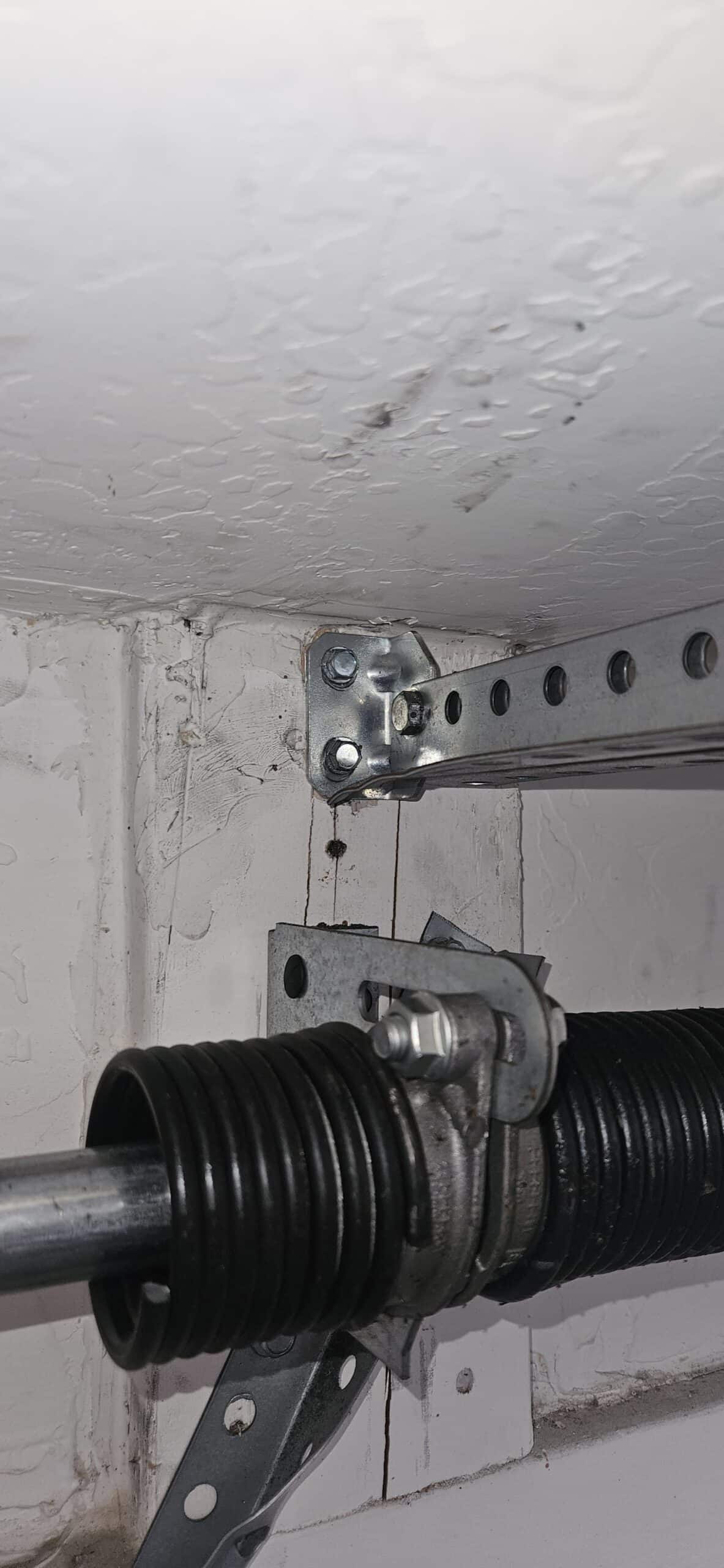 Cracking wood near garage door bracket in Glendale