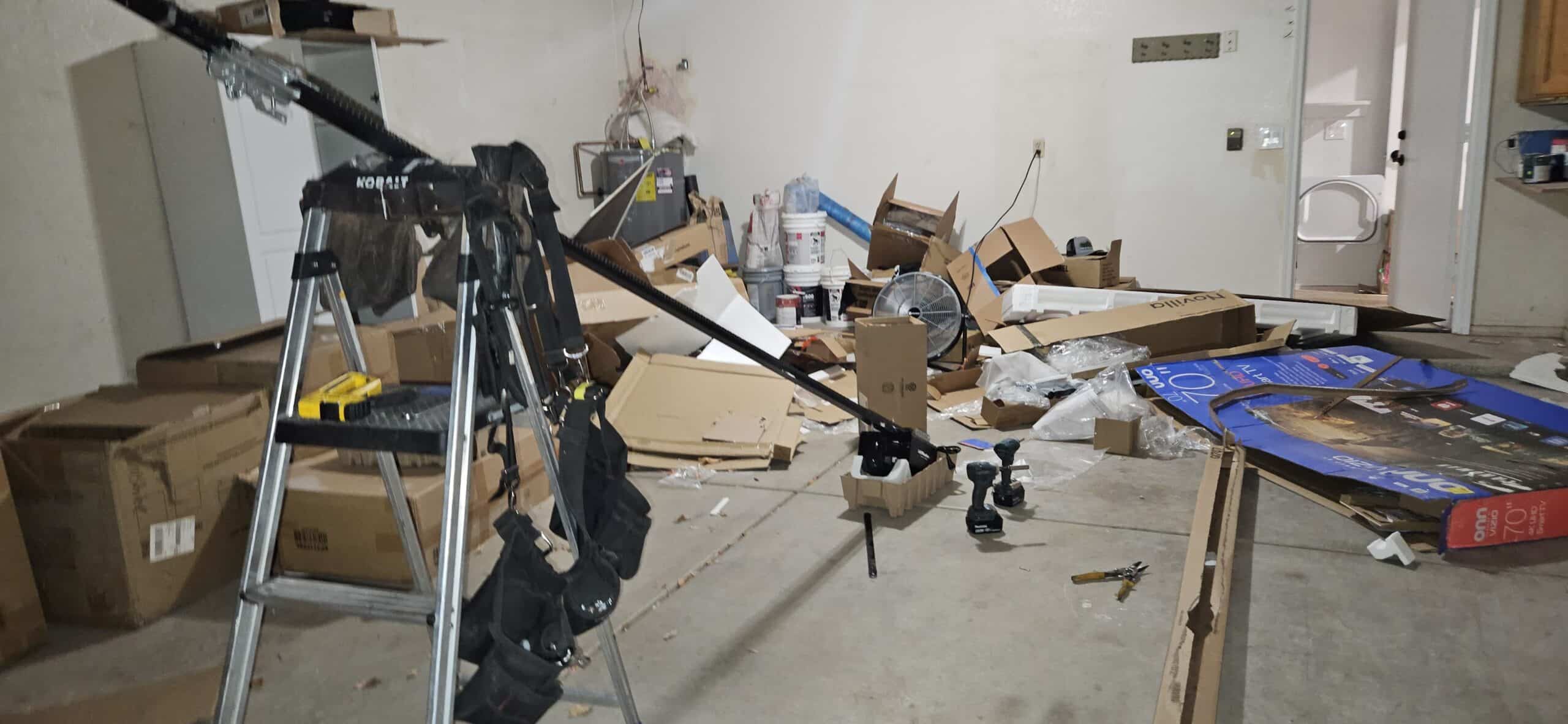Garage door opener replacement project in West Plaza Glendale Arizona