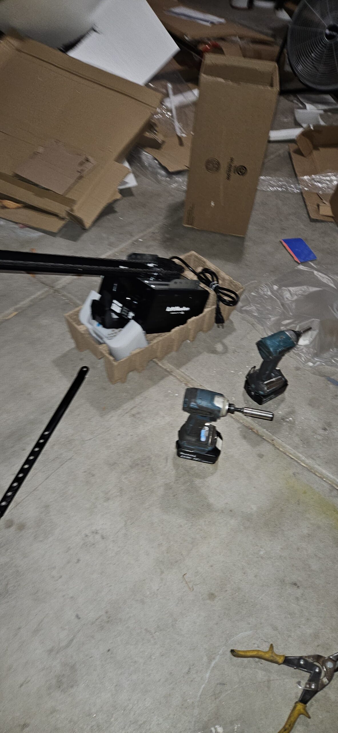 New garage door opener prepared for installation in Glendale